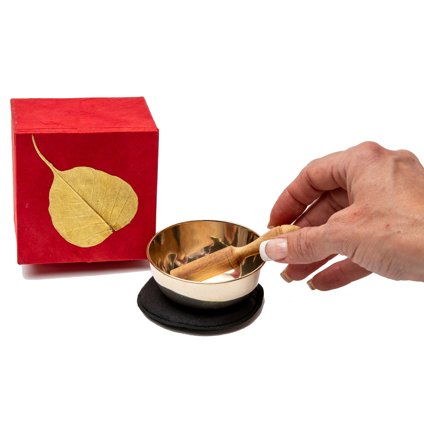 Gold Bodhi Singing Bowl Box Set