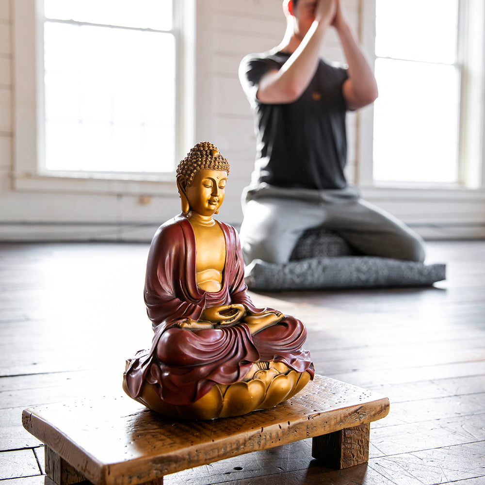 Hand Painted Shakyamuni Buddha Statue