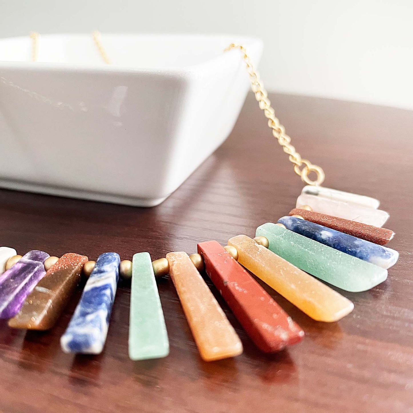 Rainbow Statement Necklace