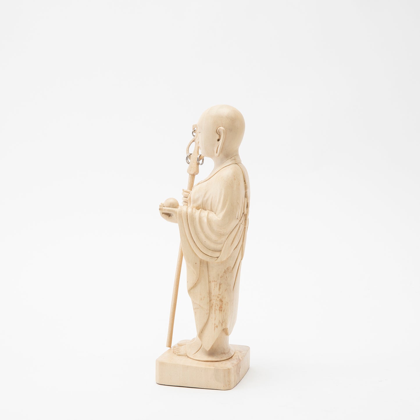 Wooden Jizo Woman Statue