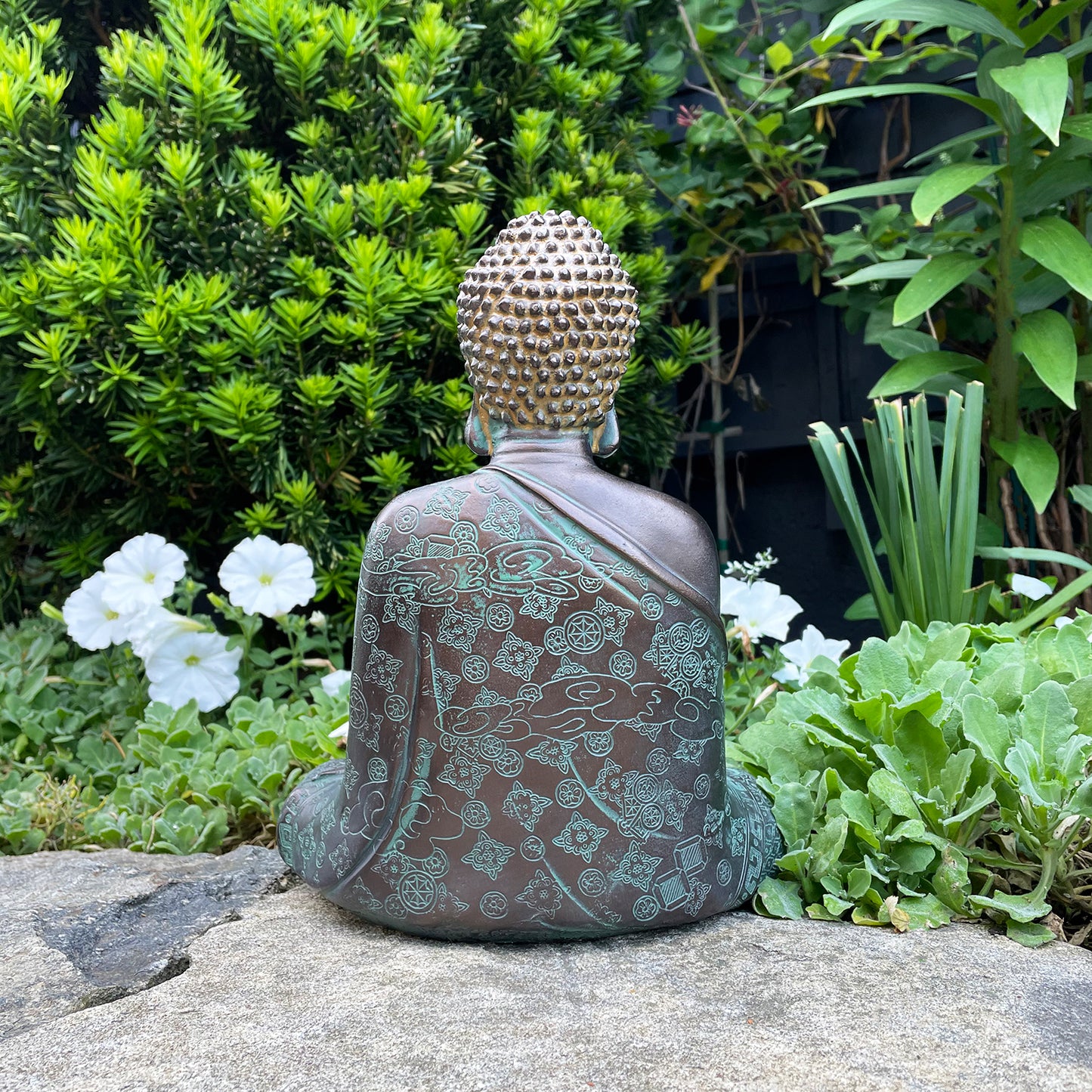 Decorated Garden Buddha Statue