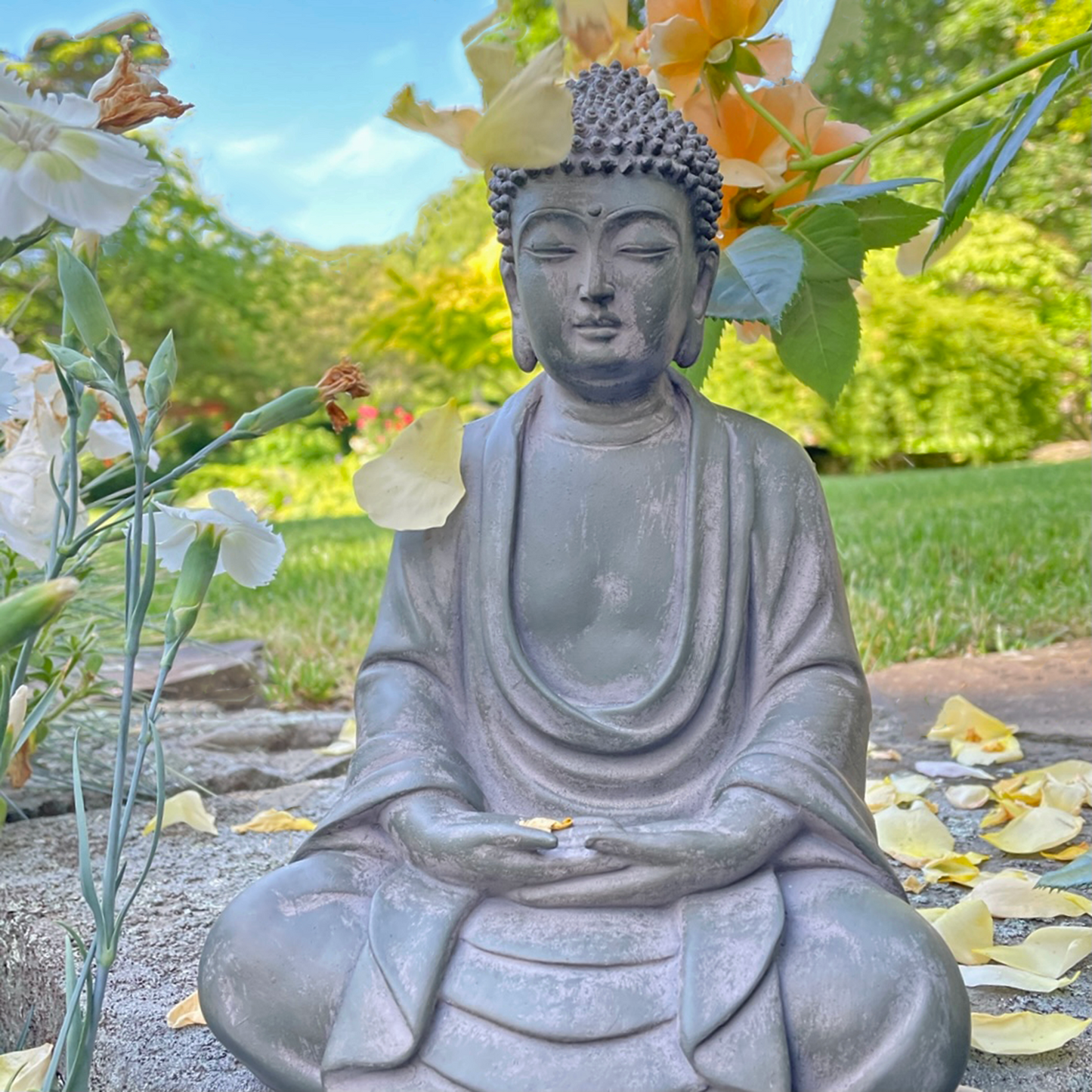 Calming Garden Buddha Statue