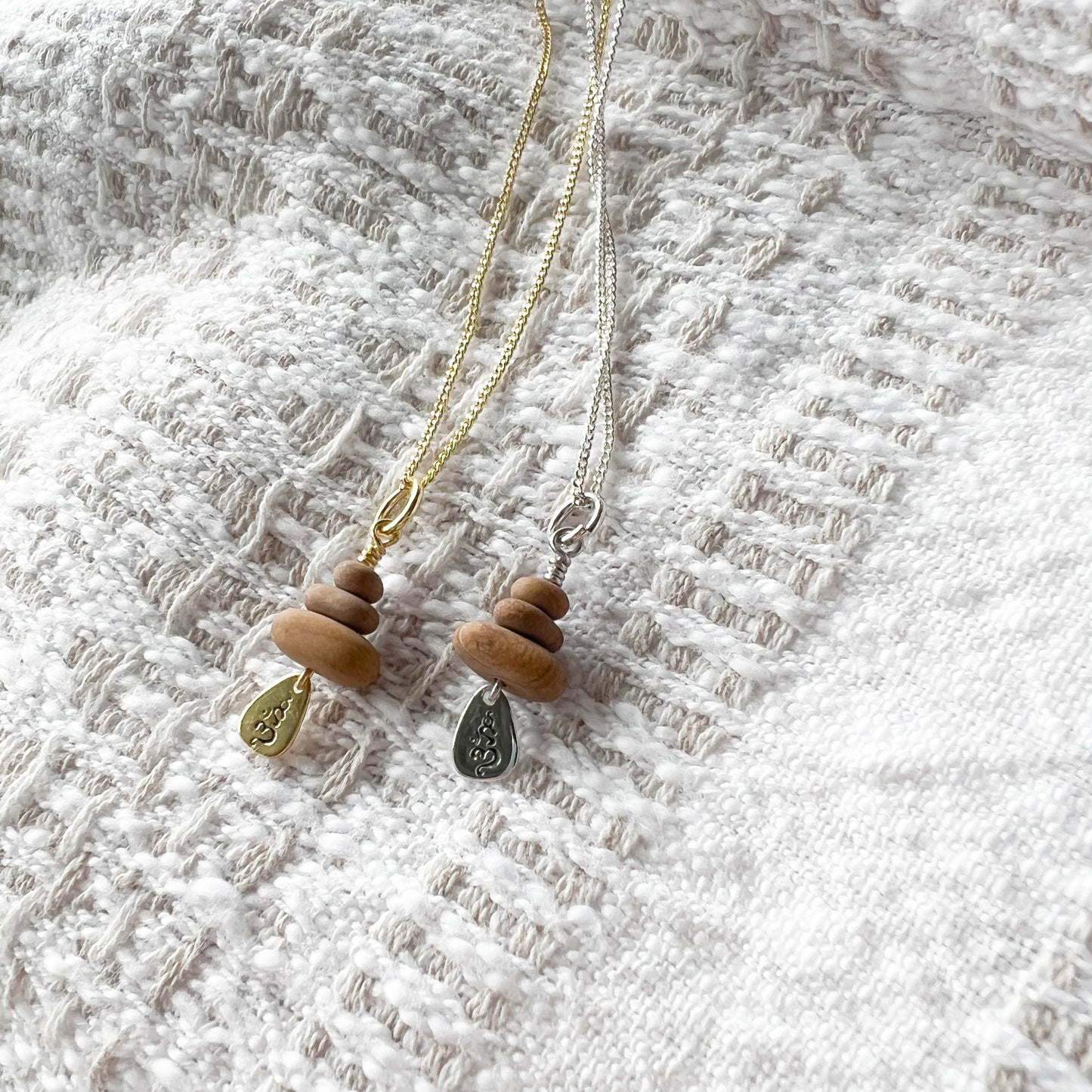 3 Stone Stack Necklace