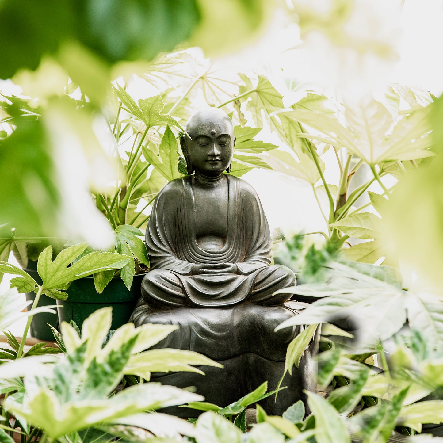 Jizo Bodhisattva in Meditation Statue