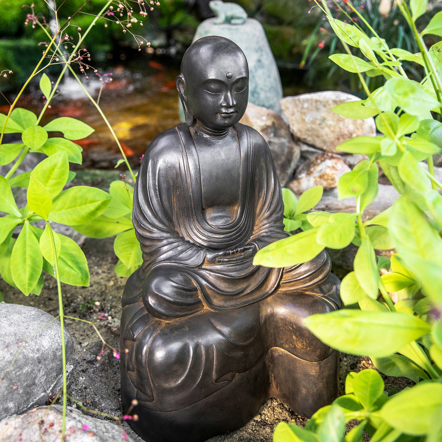 Jizo Bodhisattva in Meditation Statue