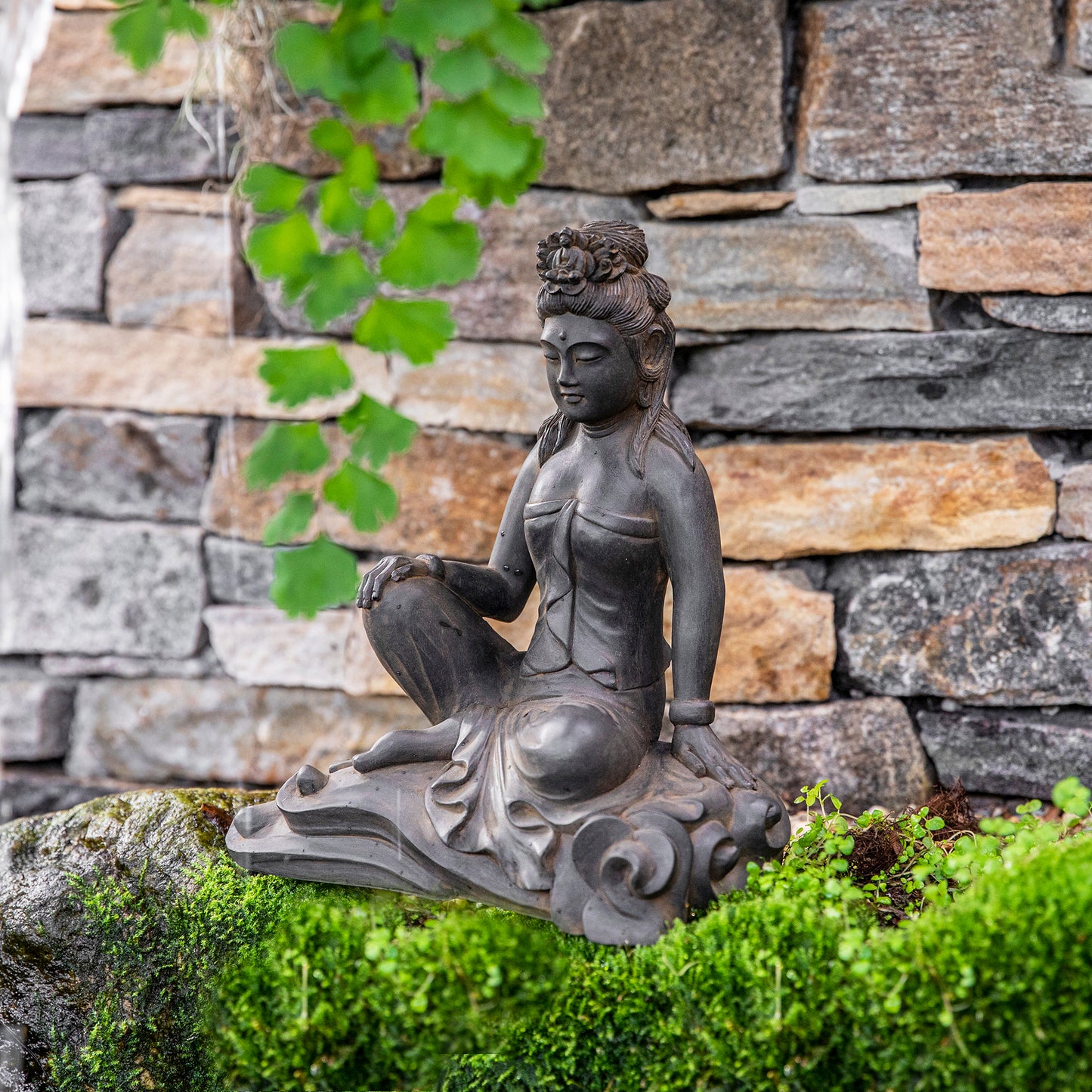 Small Kuan Yin Royal Ease Statue