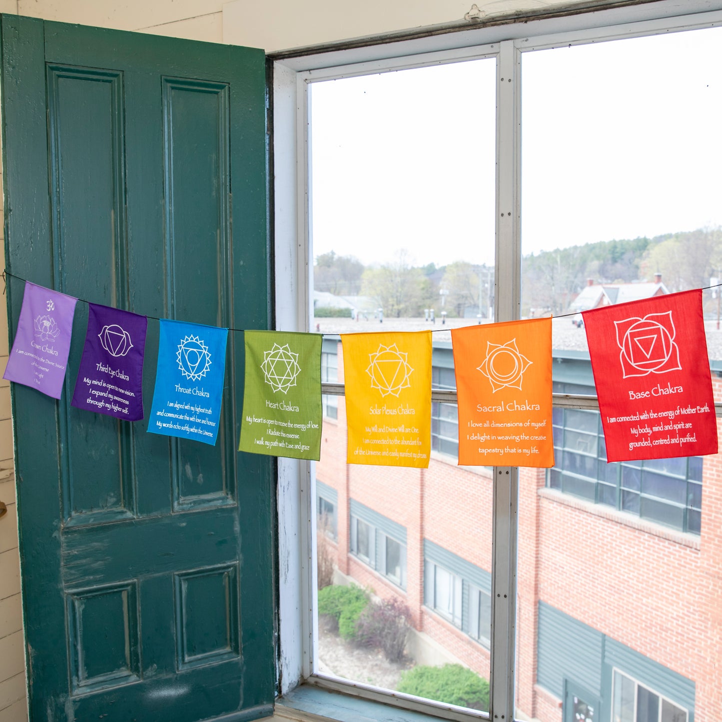 Large Chakra Prayer Flags