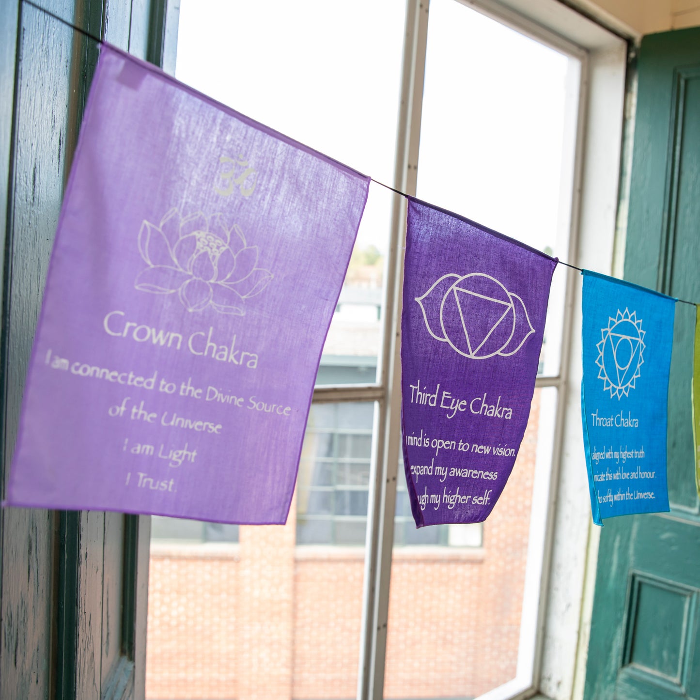 Large Chakra Prayer Flags