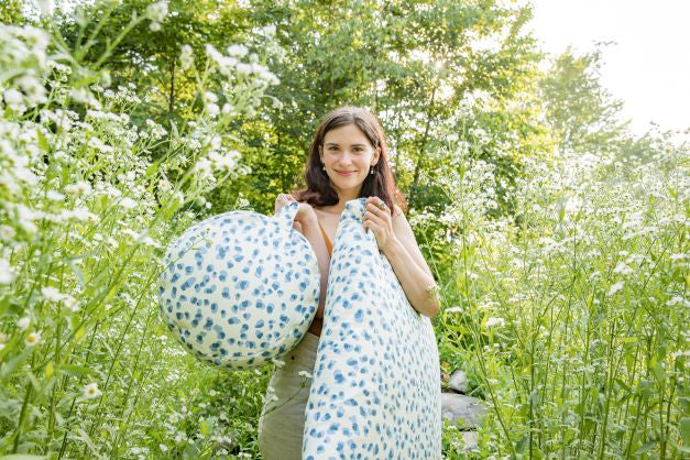 Polka Dot Zafu Zabuton Set