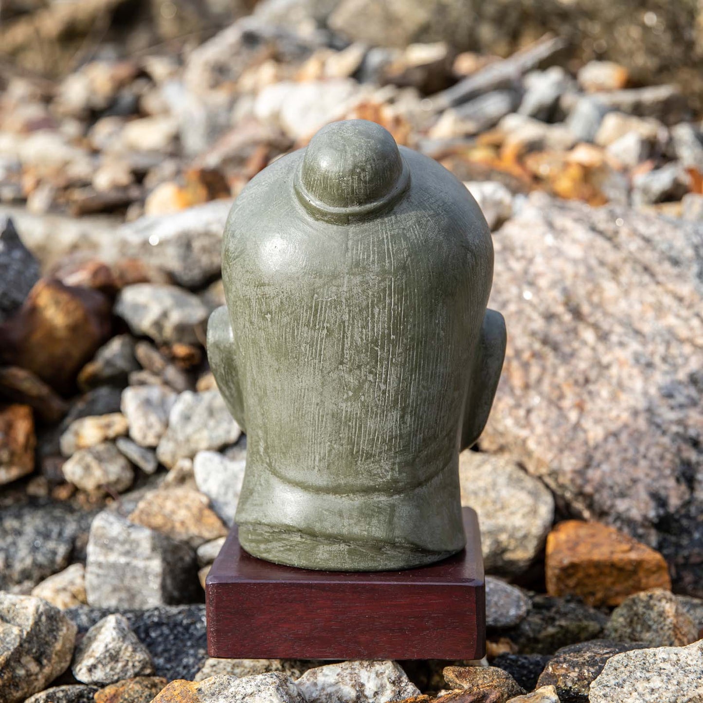 Cambodian Khmer Buddha Head Statue