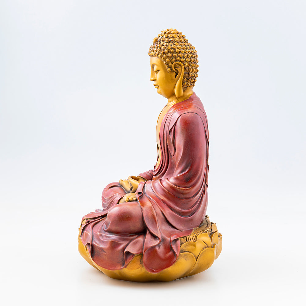 Hand Painted Shakyamuni Buddha Statue