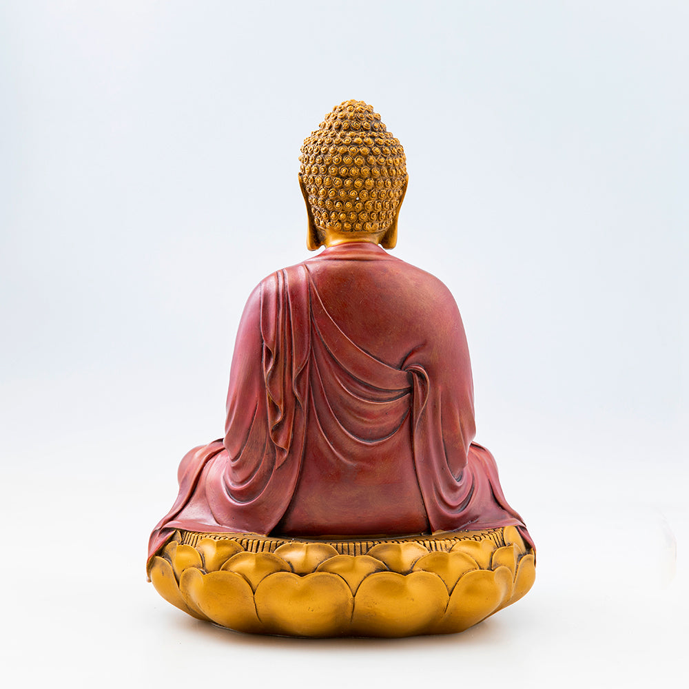 Hand Painted Shakyamuni Buddha Statue