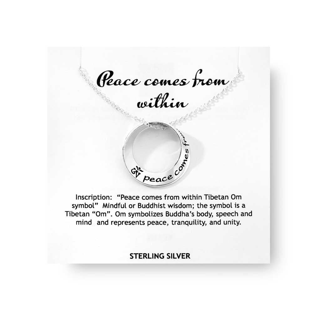 Boho Necklace: Peace Comes from Within