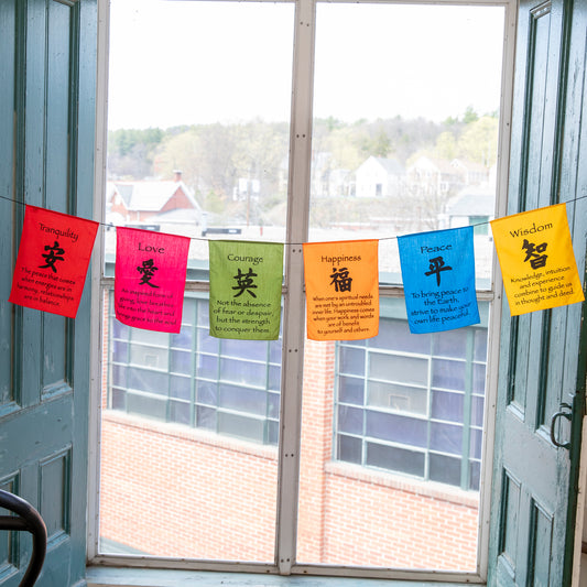 Large Prayer Flag in Bright Colors