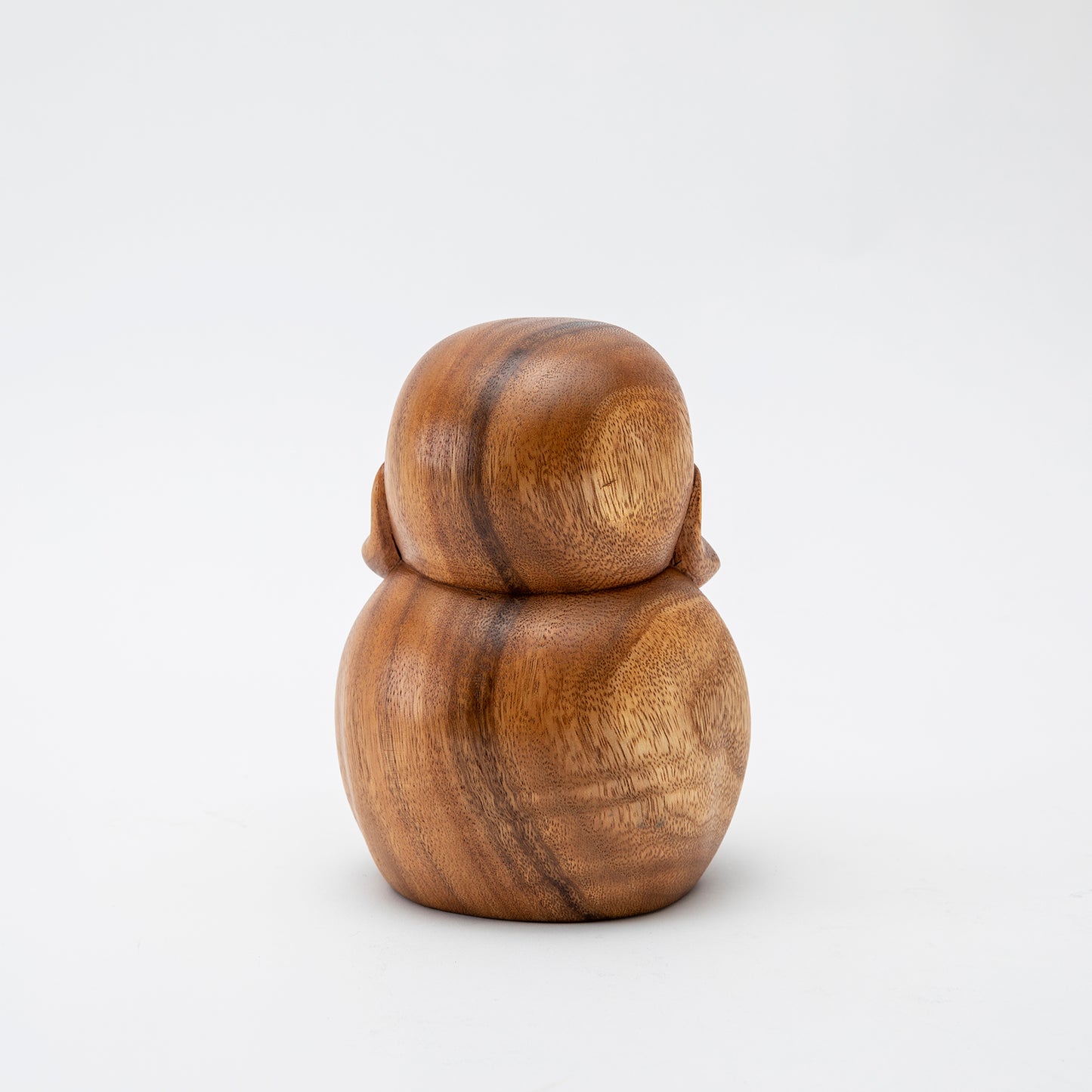 Wooden Laughing Buddha Statue