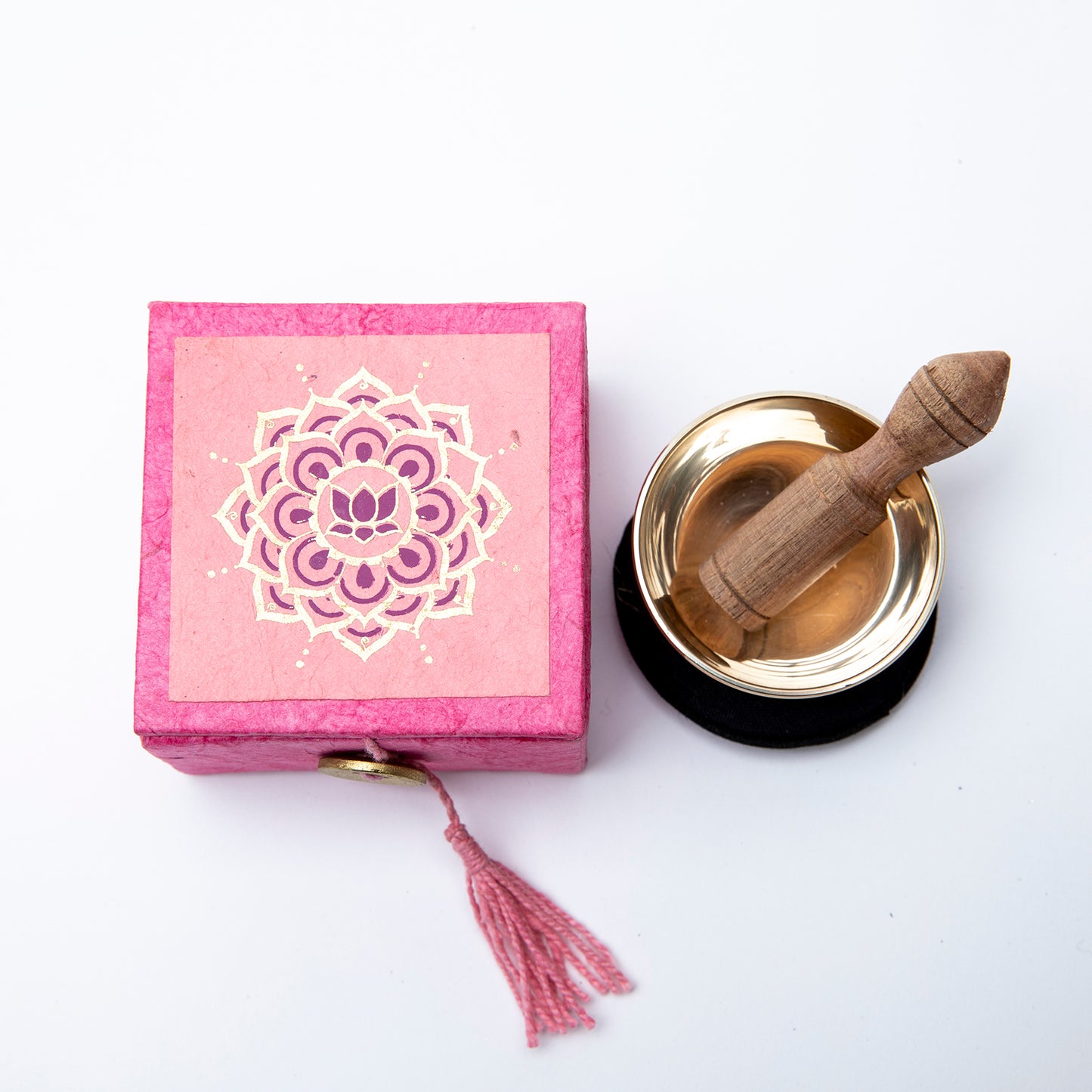 Miniature Singing Bowl Box Set - Lotus Mandala