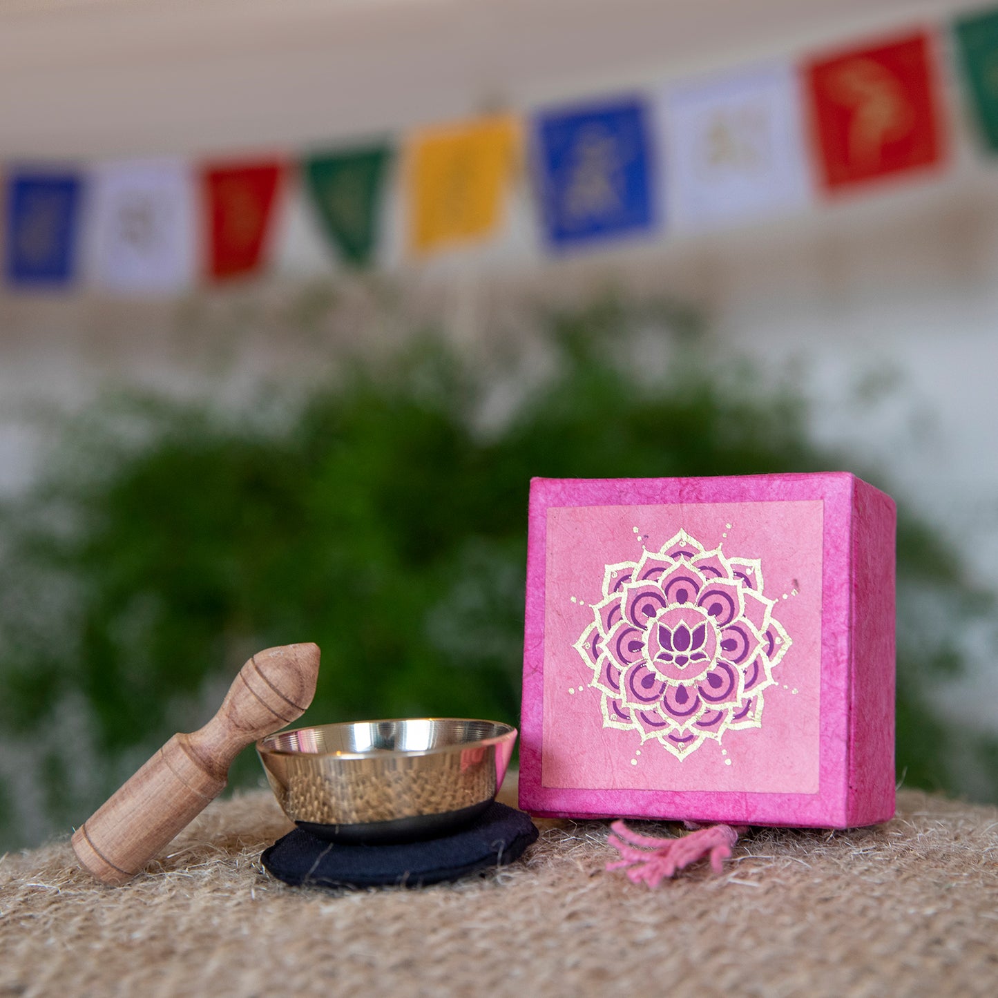 Miniature Singing Bowl Box Set - Lotus Mandala
