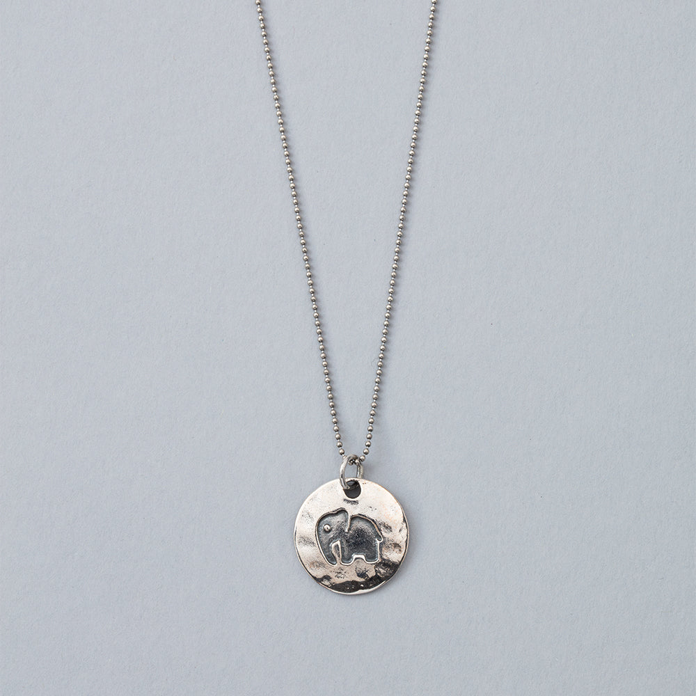 Sterling Silver Elephant Necklace