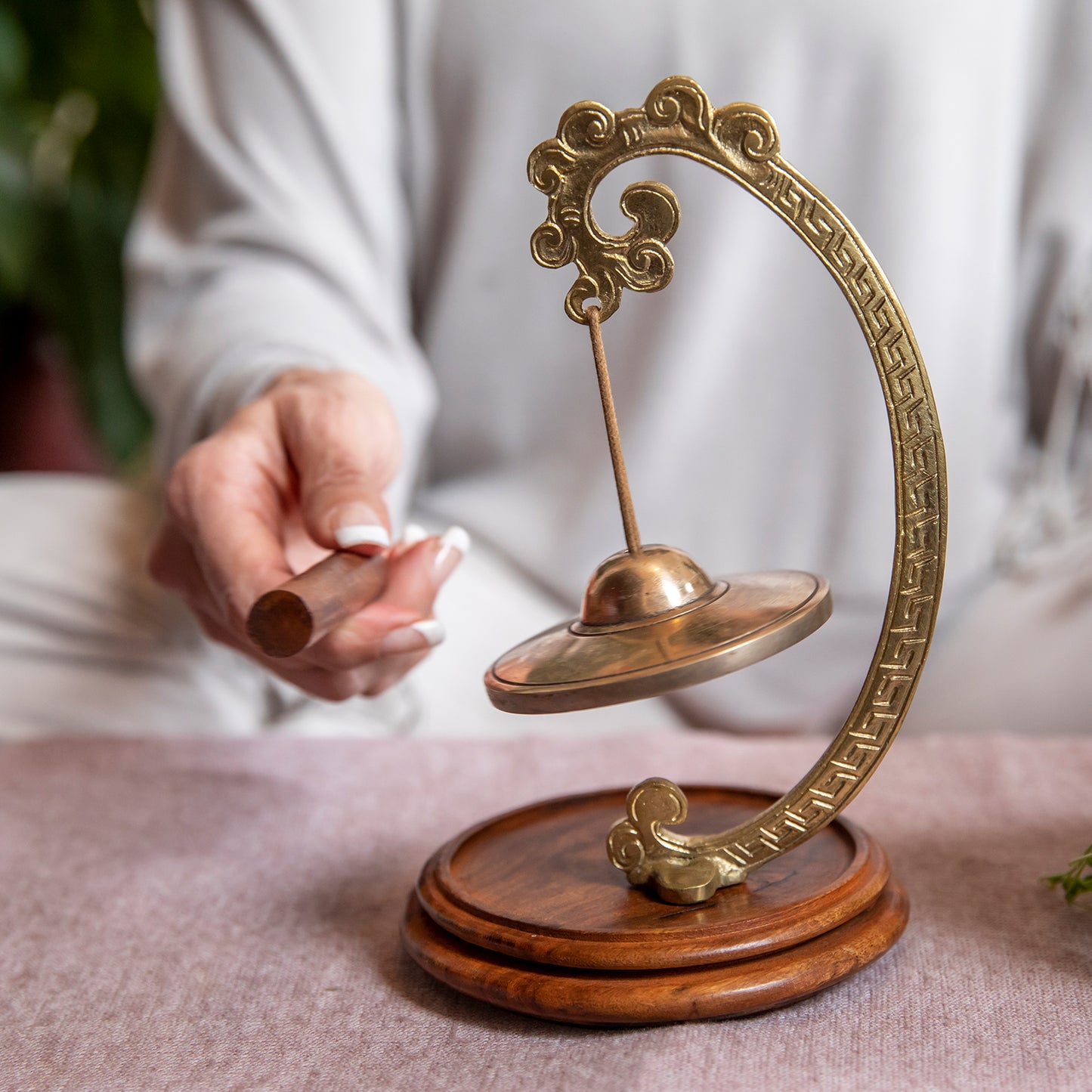 Om Mani Tingsha Table Chime