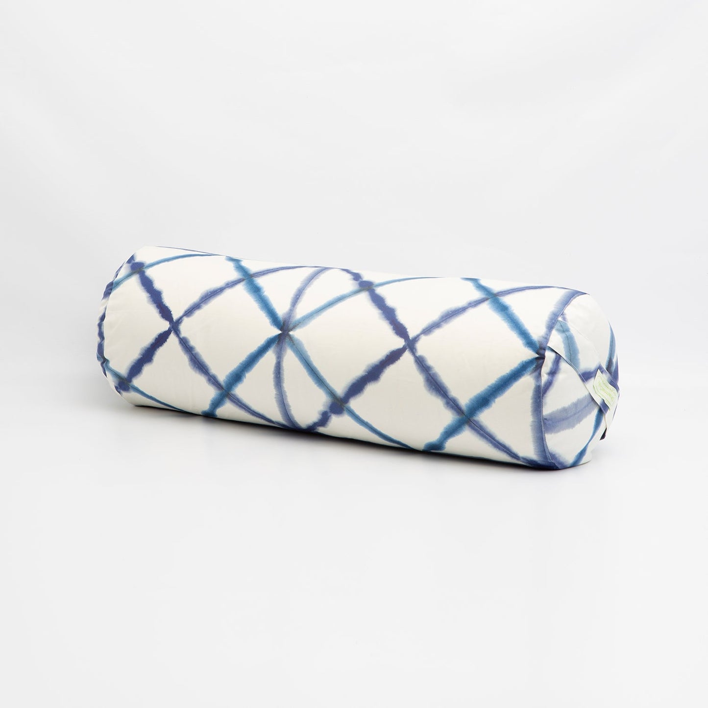 Blue Watercolor Geometric Bolster