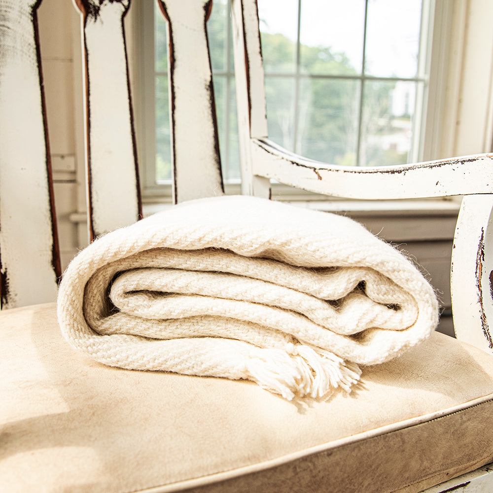 Luxury Alpaca Wool Throw Blanket