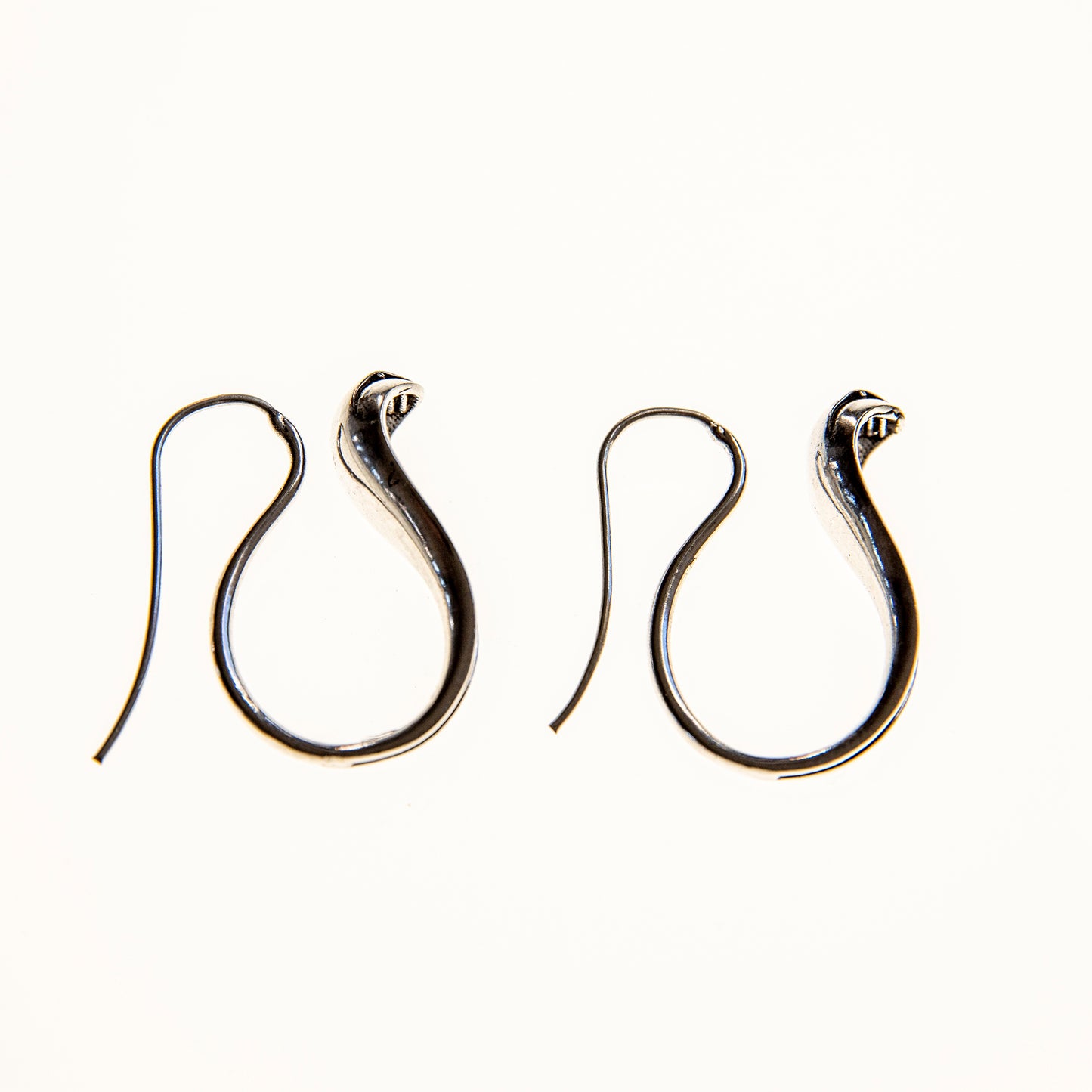 Silver Cobra Earrings