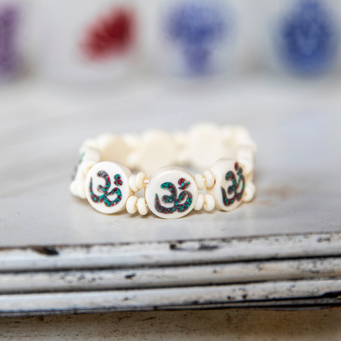 Om Bone Bracelet