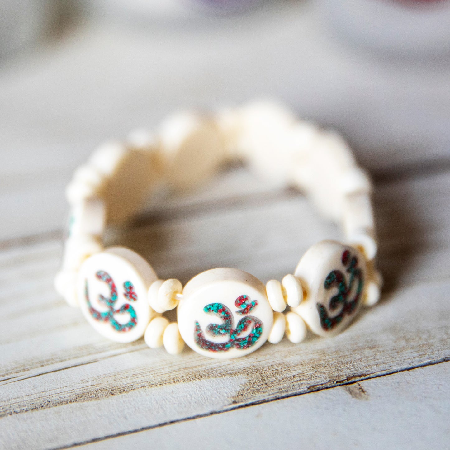 Om Bone Bracelet