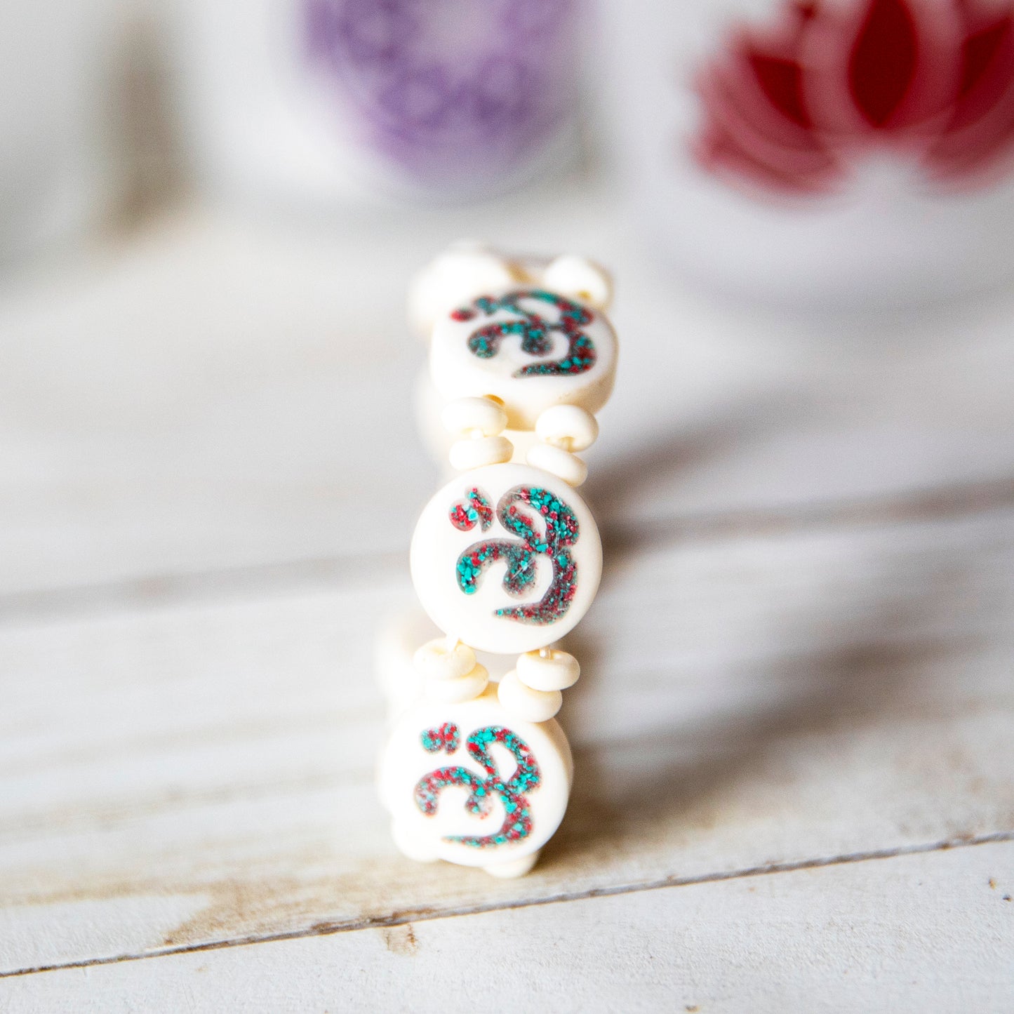 Om Bone Bracelet