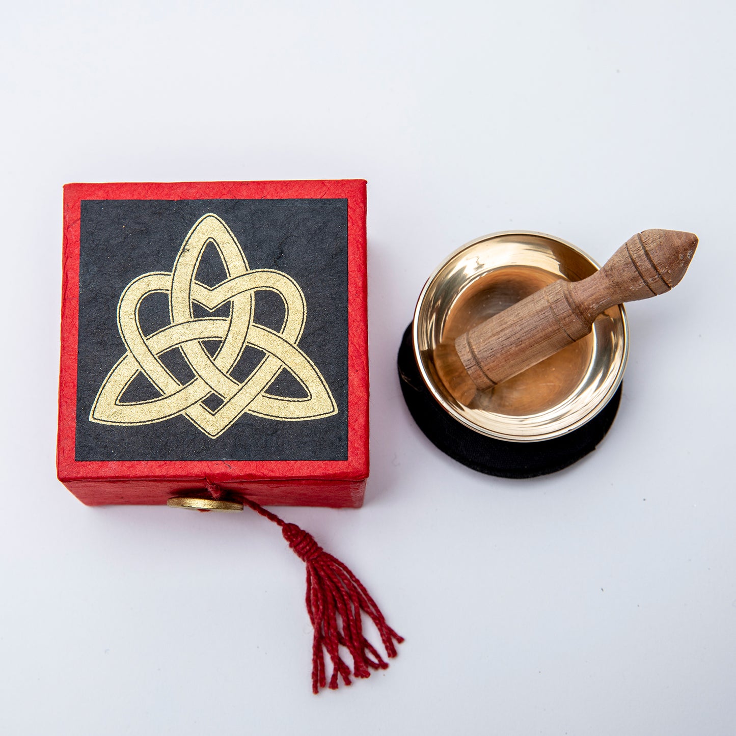 Miniature Singing Bowl Box Set - Trinity Knot