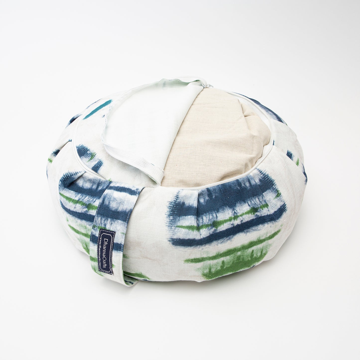 Watercolor Stripe Buckwheat Hull Zafu