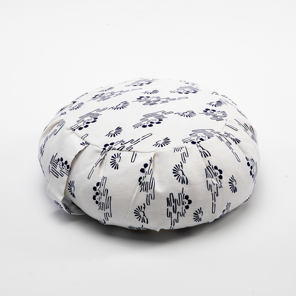 Navy Sunrise Buckwheat Hull Zafu