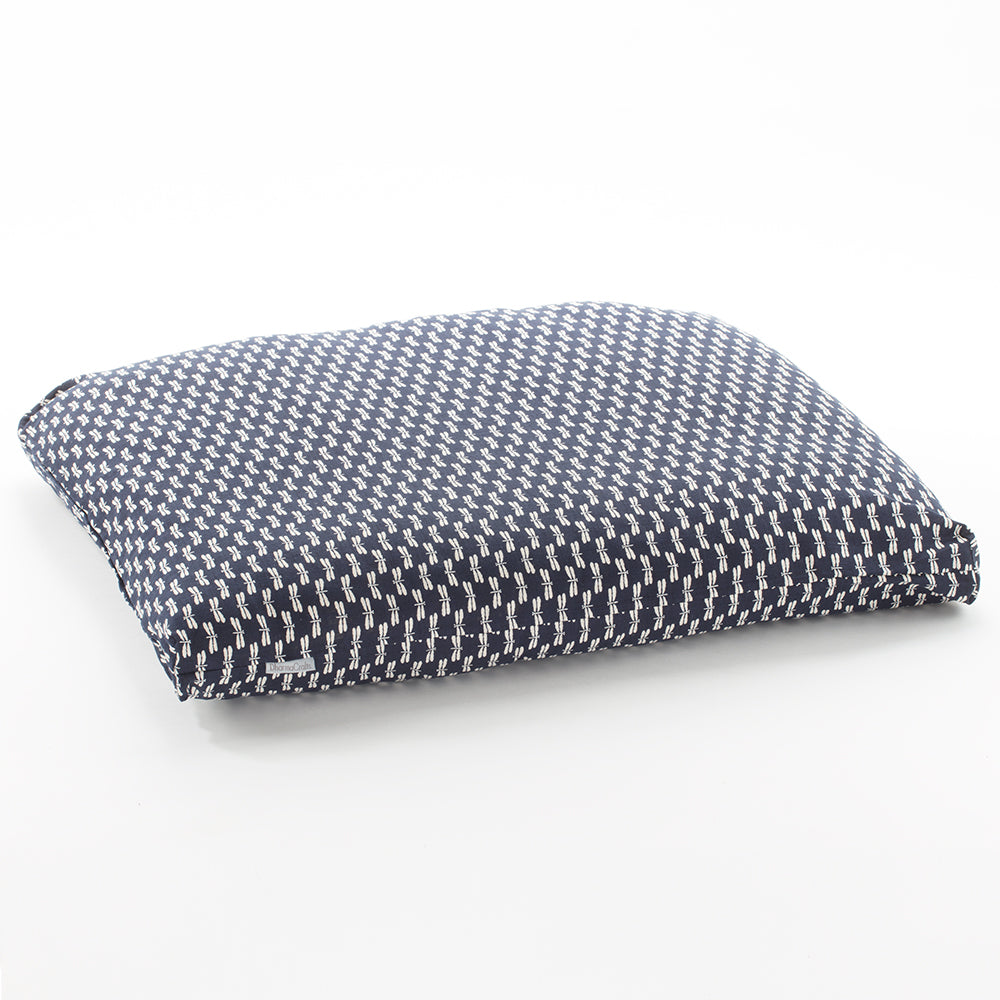 Dragonfly Print Zabuton, Navy