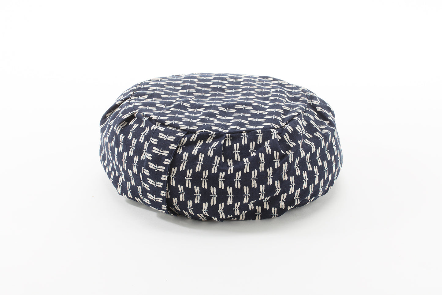 Navy Dragonfly Zafu Zabuton Set