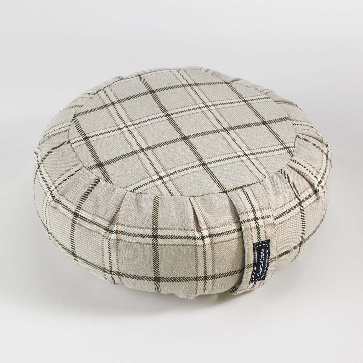 Plaid Buckwheat Hull Zafu