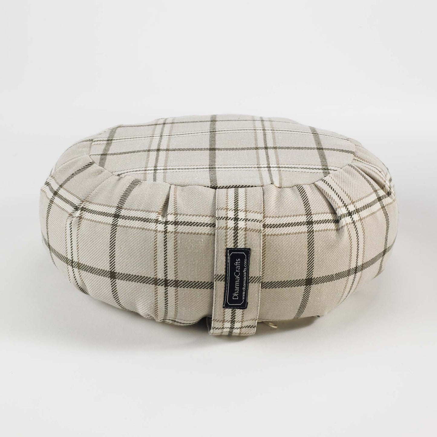 Plaid Buckwheat Hull Zafu