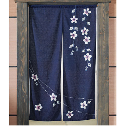 Sakura on Indigo Noren
