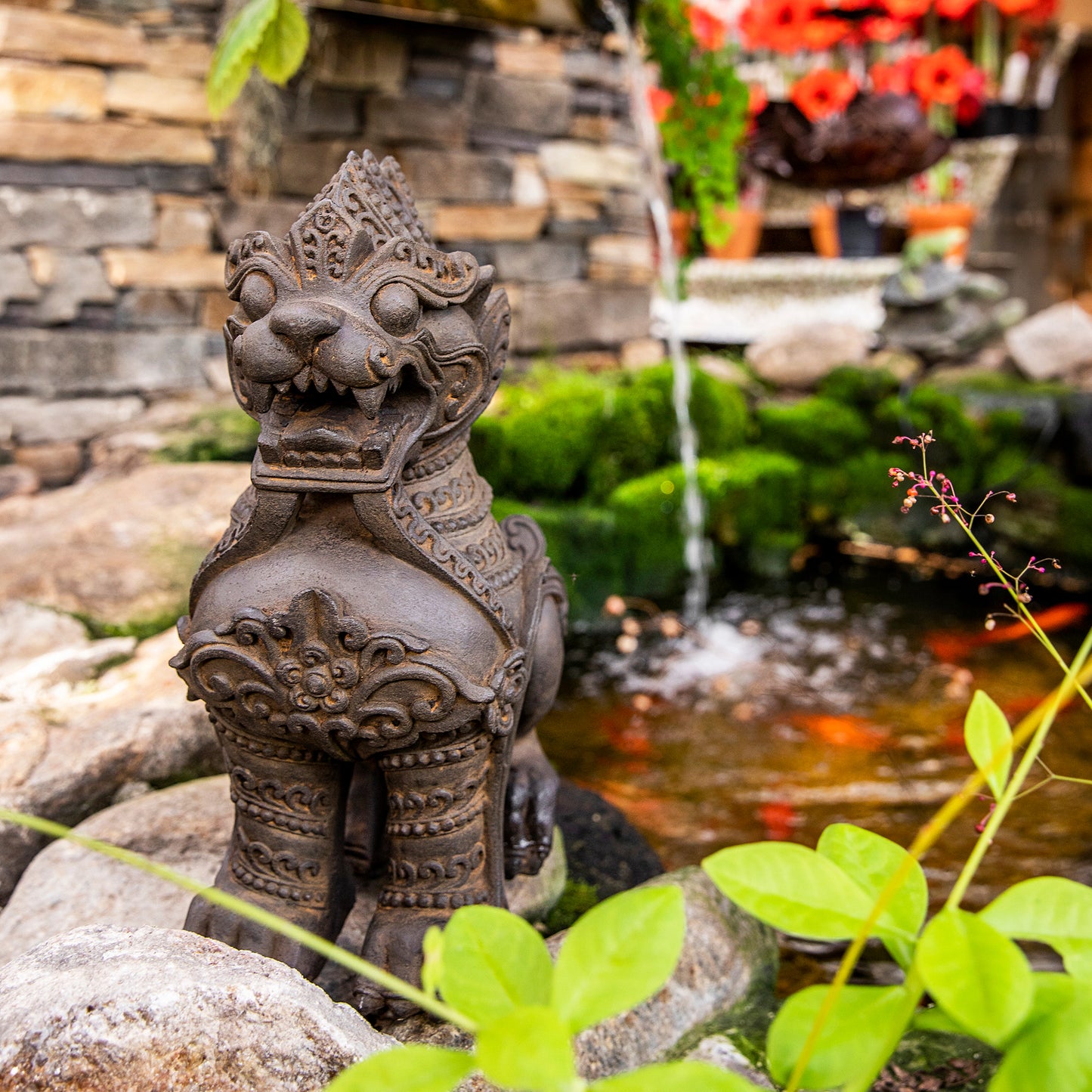 Chinte Burmese Lion Guardian Statue