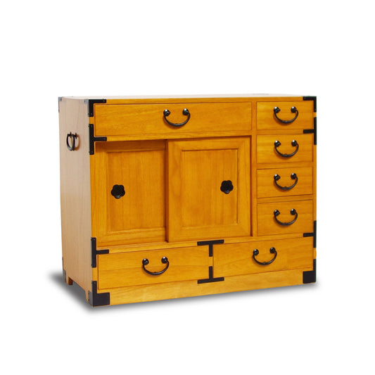 Seven Drawer Tansu, Honey Finish