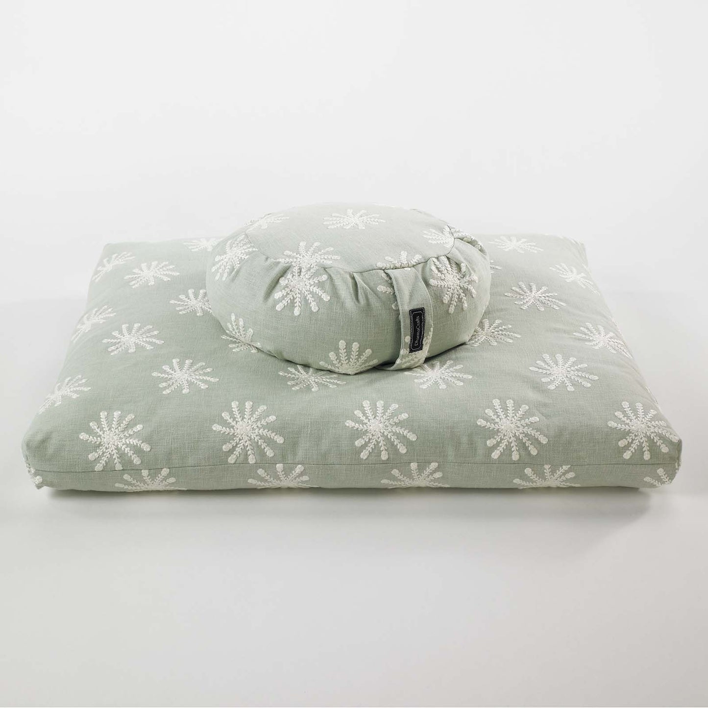 Snowflake Zafu Zabuton Set