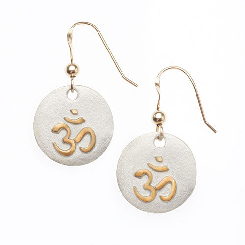 Golden OM Earrings