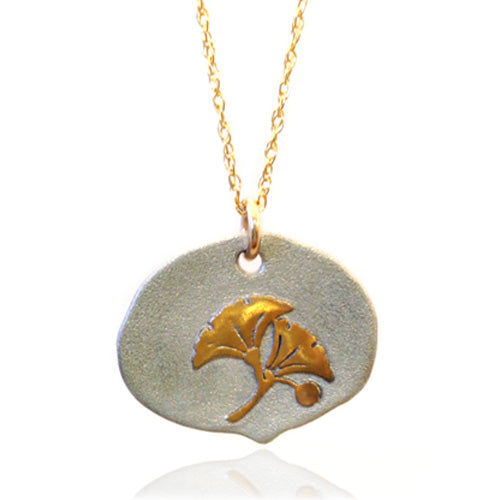Golden Ginkgo Necklace