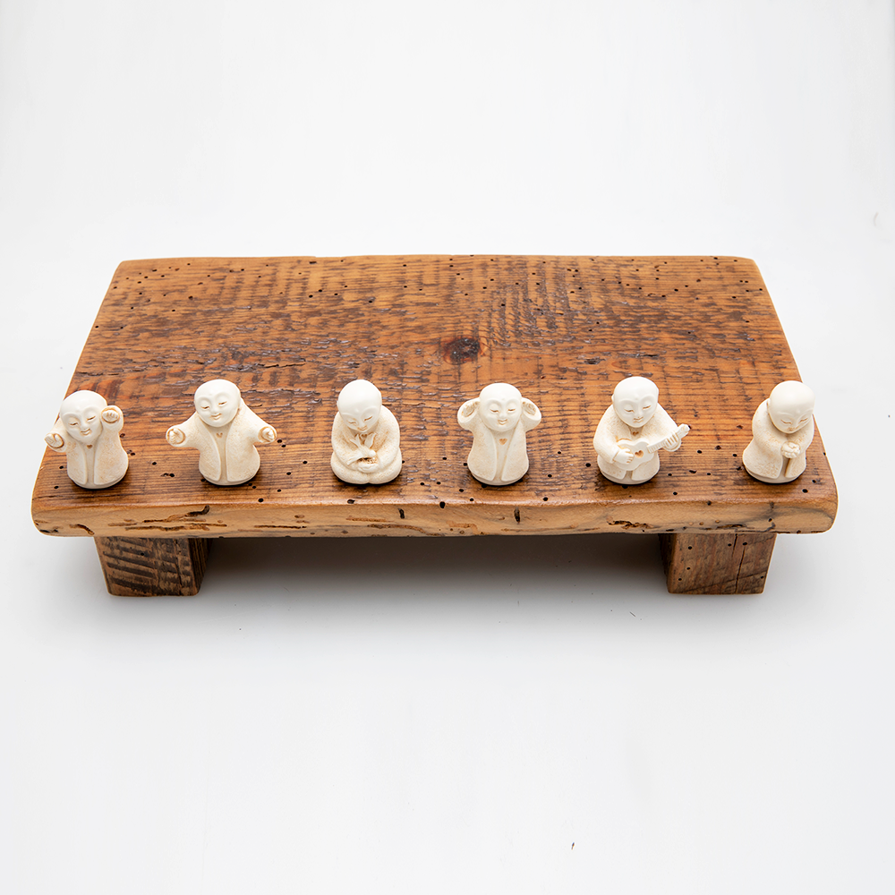Joyful Little Jizo Statues