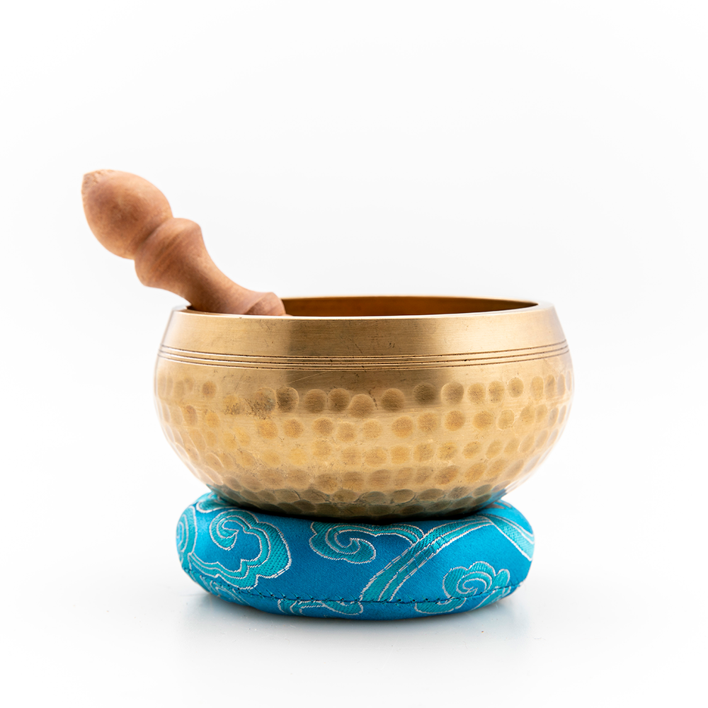 Golden Hammered Singing Bowl, 4"