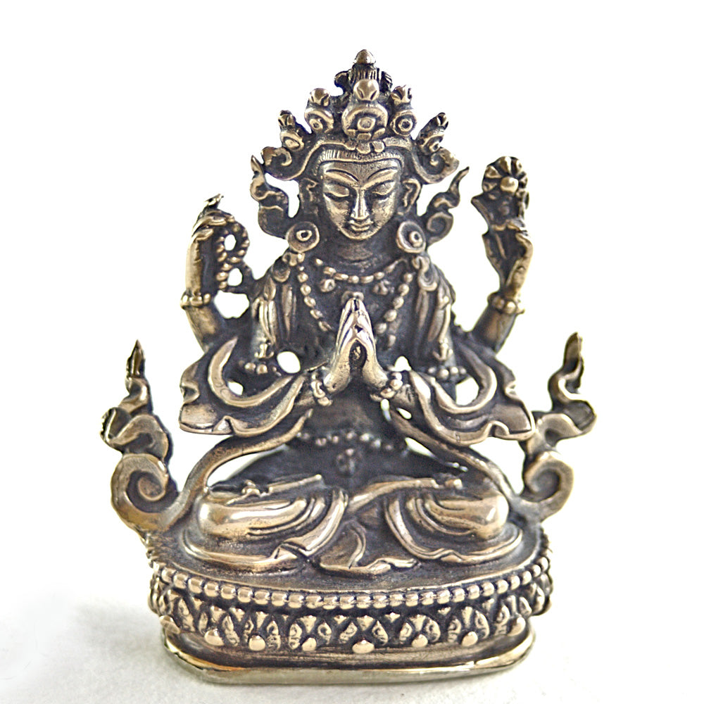 Chenrezig Statue, 2" h