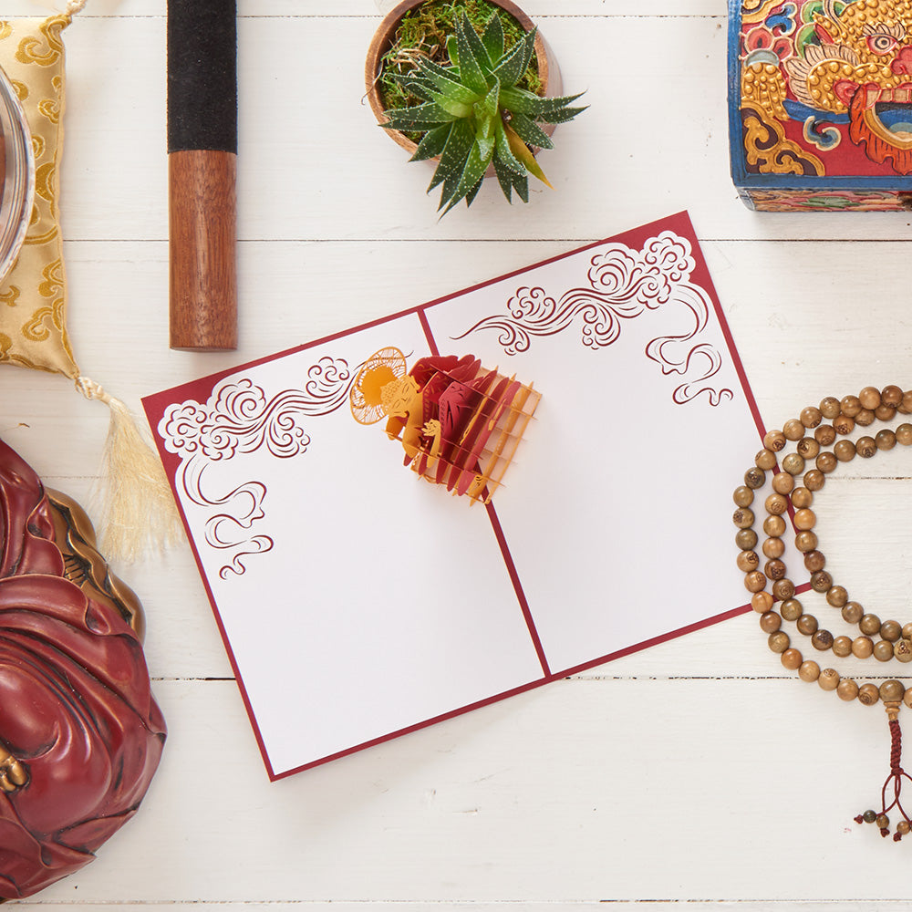 Buddha Pop-Up Greeting Card