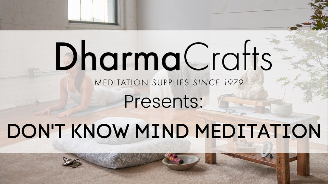 Don't Know Mind Meditation Script I DharmaCrafts