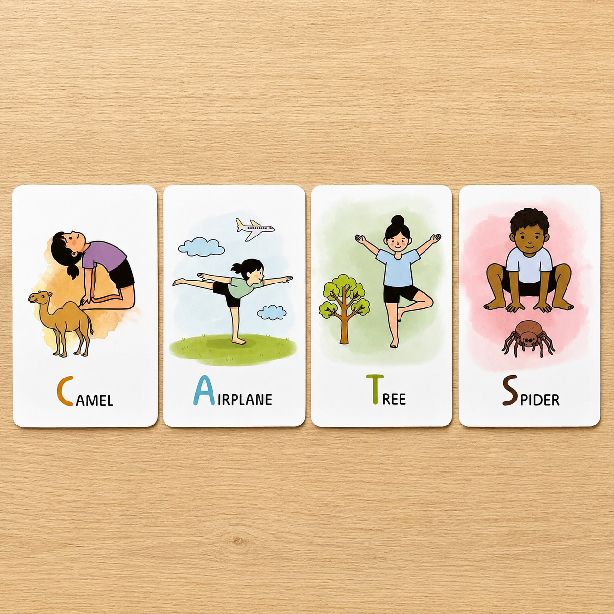 Yoga Alphabet Cards for Kids