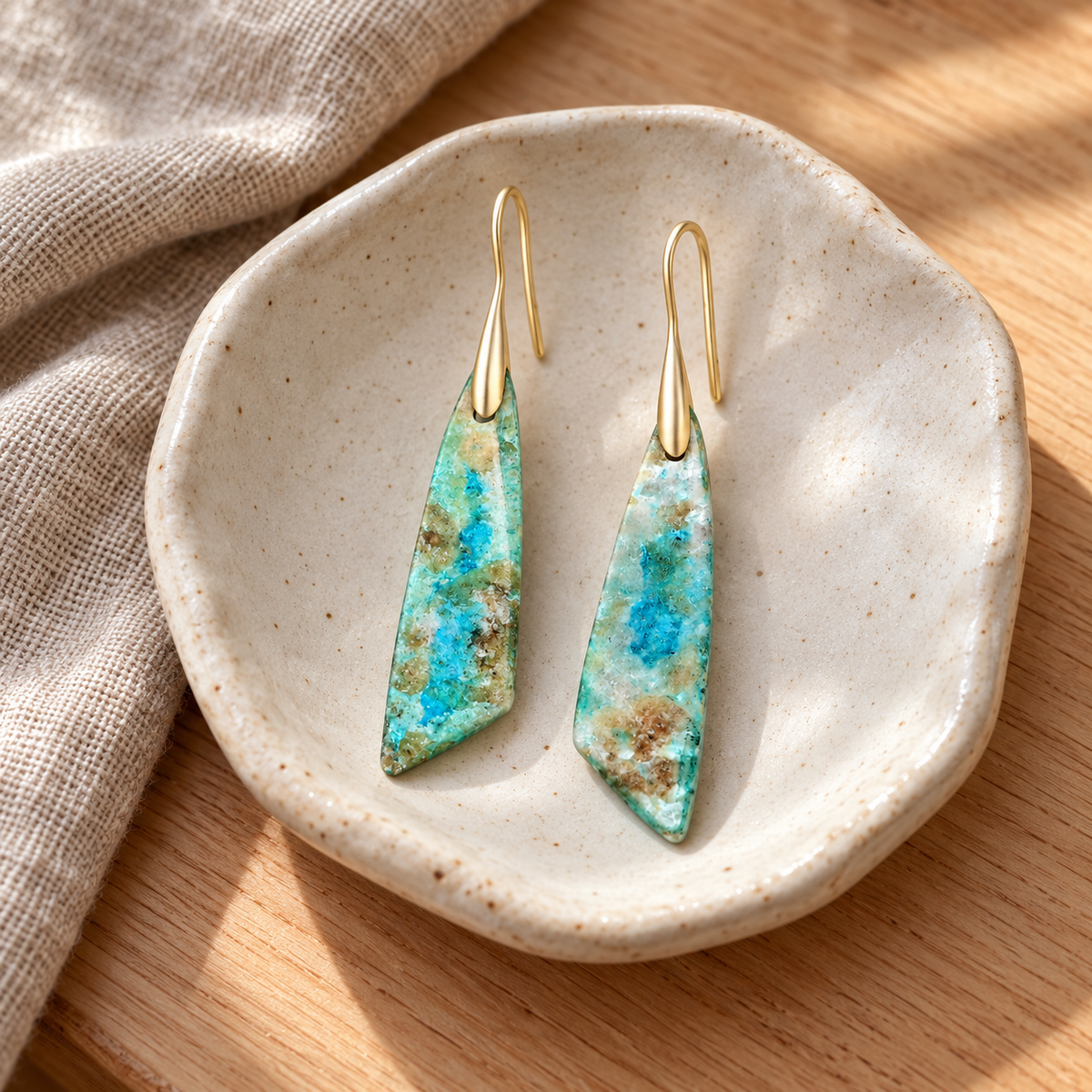 Still Waters Amazonite Drop Earrings