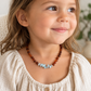 Raw Cognac Baltic Amber & Aquamarine Necklace